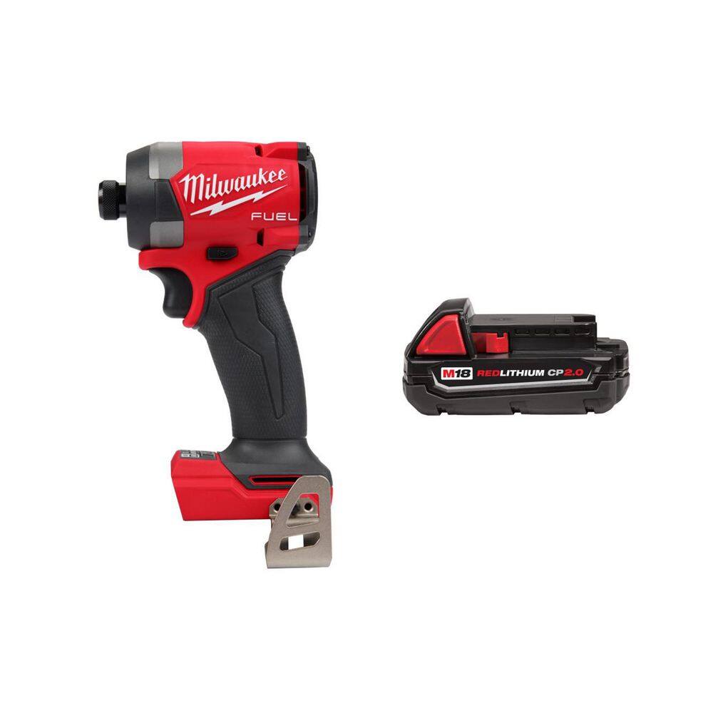 M18 FUEL 18V Lithium-Ion Brushless Cordless 1/4 in. Hex Impact Driver with 2.0 Ah Battery price history on PriceWatchPro