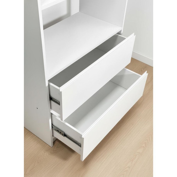 Klair Living Prosper 96 in. W White Tower System Freestanding