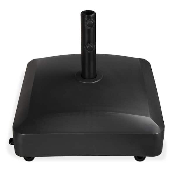 Best Choice Products Mobile HDPE Plastic Patio Umbrella Base in Black