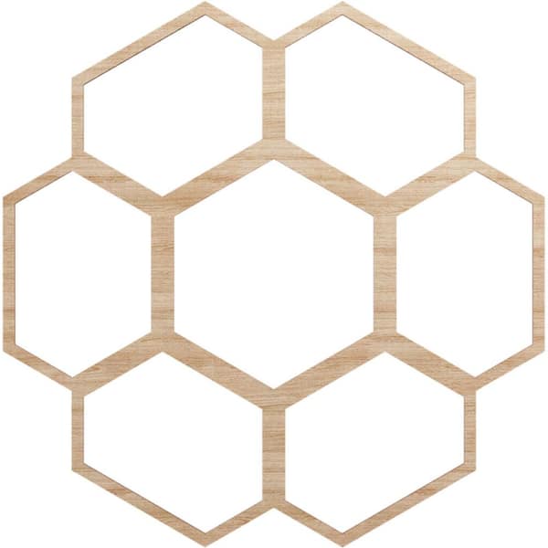 Ekena Millwork 30 in. x 10.5 in. x 0.375 in. Wood Medallion Moulding