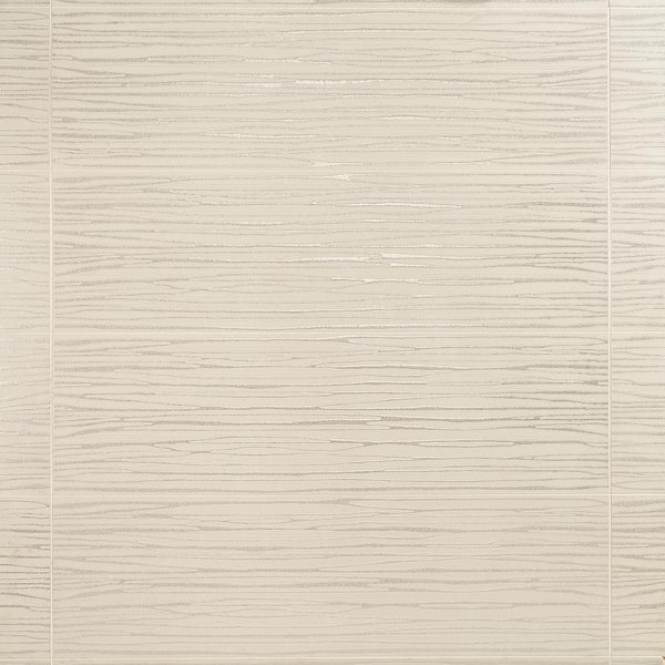 Ivy Hill Tile Echo Stream Ivory Textured 11 in. x 40 in. Ceramic Wall Tile (9.36 Sq. ft. / Case)