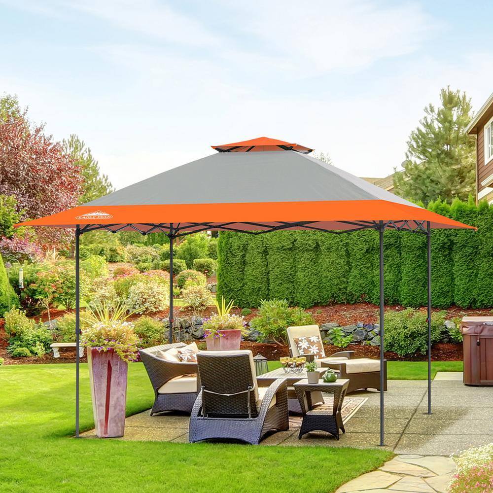 EAGLE PEAK 13 ft. x 13 ft. Straight Leg Pop Up Canopy Tent Instant