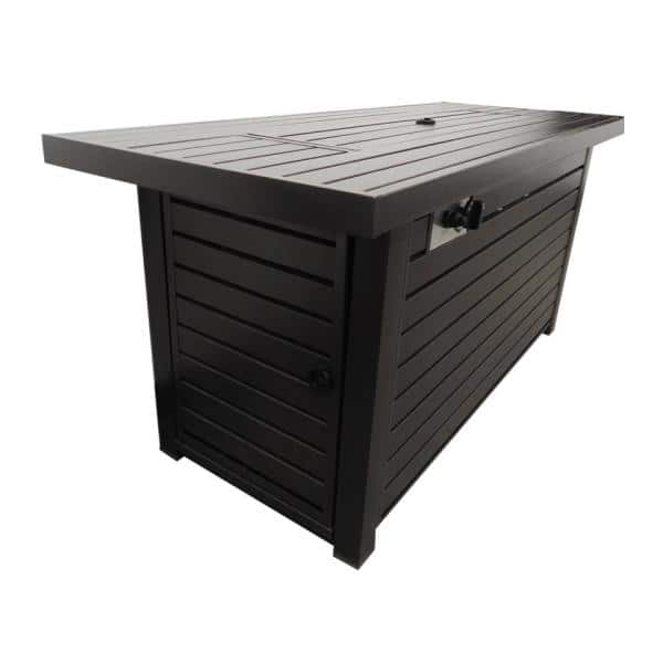 Hammered Bronze 54" Gas Fire Pit Table