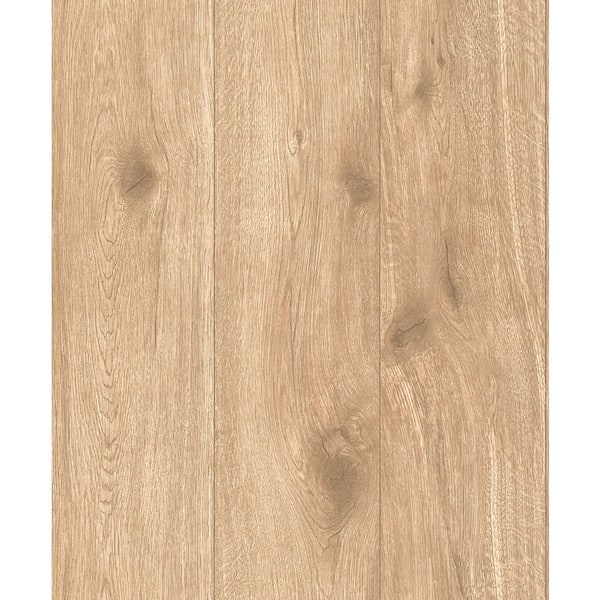 Unbranded Woods and Wicker Collection Beige Knotted Forest Wood Effect Matte Finish Vinyl on Non-woven Non-pasted Wallpaper Sample