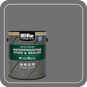 BEHR PREMIUM 1 gal. #N510-7 Blackout Solid Color Waterproofing