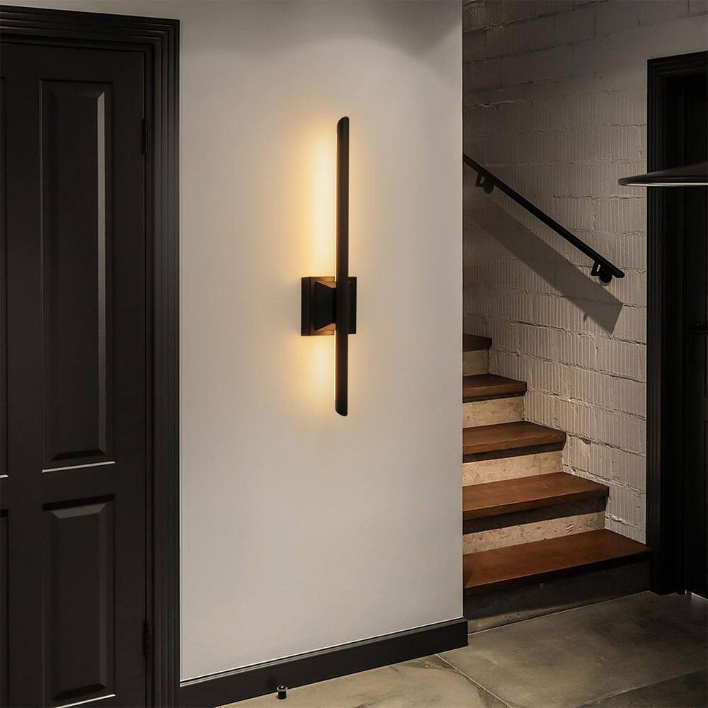 24 in. Black Modern Minimalist LED Wall Sconce price history on PriceWatchPro