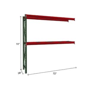 96 in. W x 120 in. H x 36 in. D Steel Bulk Rack Shelving Add-On Unit with Wire Mesh Decking