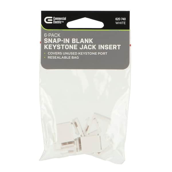 その他 Zcwo HIJACK PROFESSIONAL // FLAT WHITE Commercial Electric Snap-In Blank Insert, White (6-Pack) DPPSIW