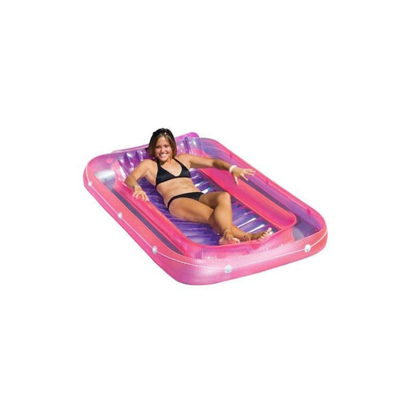 71 in. Swimming Pool Inflatable Suntan Lounge Water Raft Float (4-Pack)