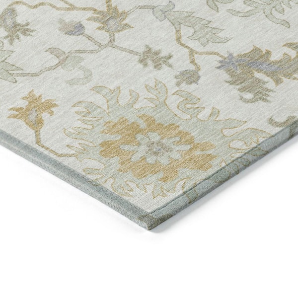 Chantille Machine Washable Indoor/Outdoor Abstract ACN1854 Ivory 8 ft. x 10 ft. Accent Rug