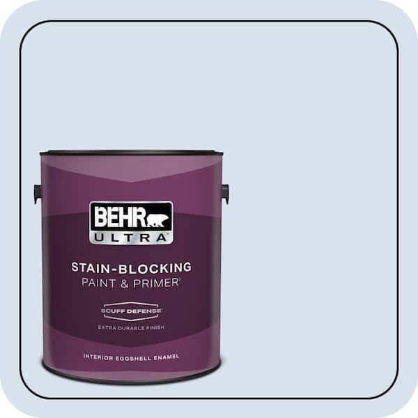 BEHR ULTRA 1 gal. #580A-2 Icy Bay Extra Durable Eggshell Enamel Interior Paint & Primer