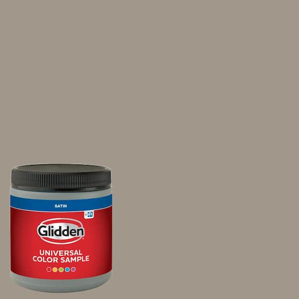 Glidden Premium 8 oz. PPG1000-4 Winter Cocoa Satin Interior Paint Sample