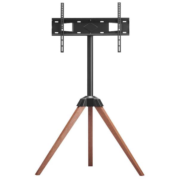 Tripod Easel TV Stand, Swivel Wall Mount for 40 in.-65 in. Screens in TVs, 18° Left-Right Rotation, Up to 99 lbs.