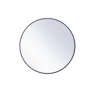 Large Round Brass Modern Mirror (42 in. H x 42 in. W) WM8090Brass - The ...