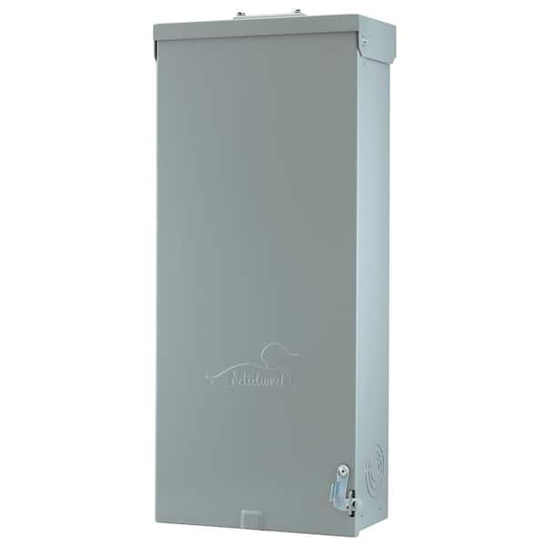 Midwest 200 Amp 4-Space 4-Circuit Main Breaker Load Center with Feed Thru Lugs Midwest 200 Amp 4-Space 4-Circuit Main Breaker Load Center with Feed Thru Lugs