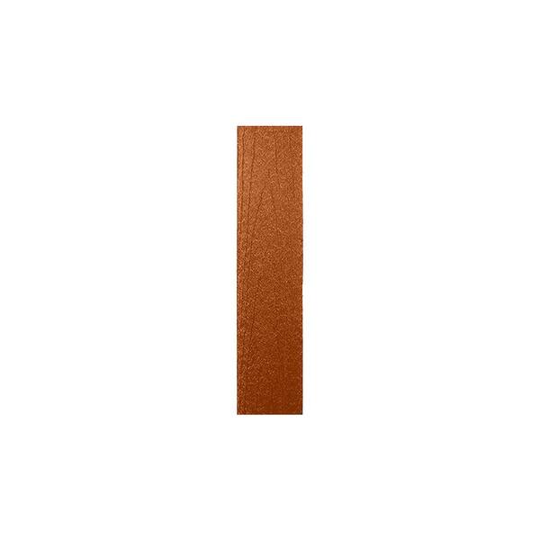 Unbranded 3/8 in. x 5 in. x 5-3/4 ft. Timber Brown Wood Grain Embossed Composite Square Top Fence Picket