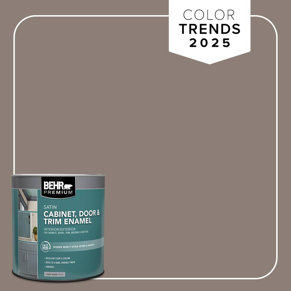 BEHR PREMIUM 1 qt. #HDC-NT-27B Wild Truffle Satin Enamel Interior