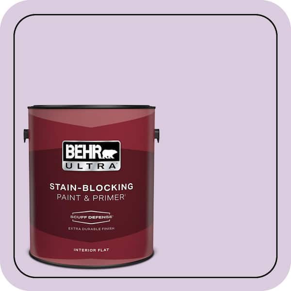BEHR ULTRA 1 gal. #660C-2 Violet Mist Extra Durable Flat Interior Paint & Primer