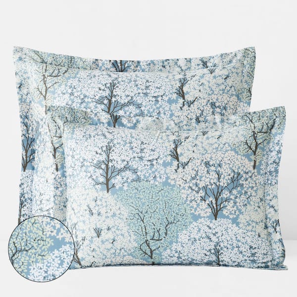 Company Cotton Blooming Trees Sateen Sham