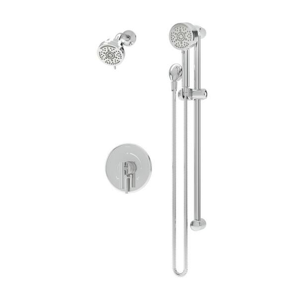 Symmons Dia HydroMersion Shower Faucet Trim Kit Wall Mounted with Single Handle and Hand Spray - 1.5 GPM (Valve not Included)