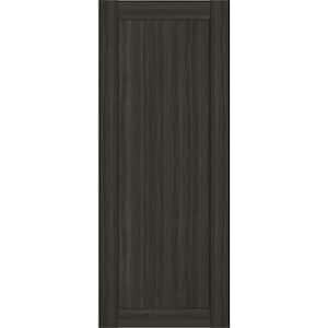 1-Panel Shaker 36 in. x 96 in. No Bore Gray Oak Solid Composite Core Wood Interior Door Slab