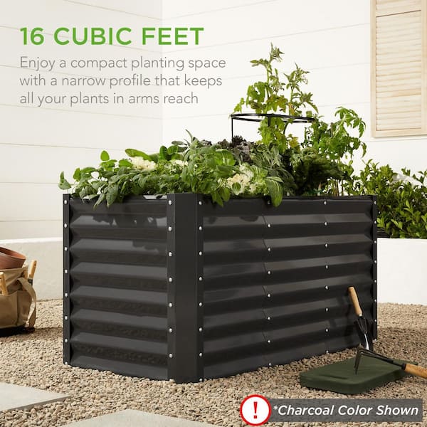 Best Choice Products 4 ft. x 2 ft. x 2 ft. Wood Grain Rectangular