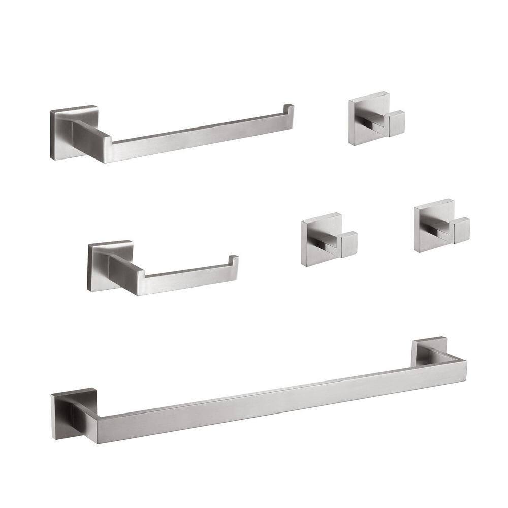 WZ 6-Piece Bath Hardware Set with Mounting Hardware in Brushed Nickel price history on PriceWatchPro