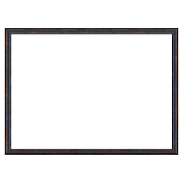 Amanti Art Dark Bronze Scoop 30 in. x 22 in. Wood Framed Dry Erase Magnetic Memo Board