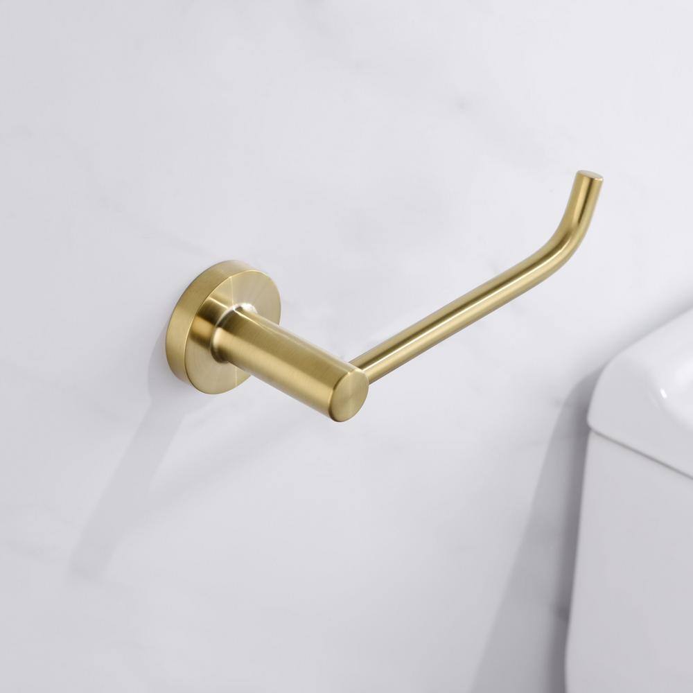 Brushed Gold 4-Piece Modern Bathroom Hardware Set