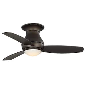 Curva Sky 44 in. Outdoor Oil Rubbed Bronze Ceiling Fan with Remote Control and LED Light
