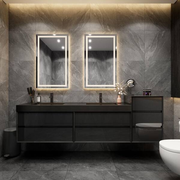 BV Better Vanity MIA 91 in. W x 20 in. D x 30 in. H Double Sink