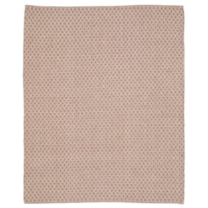 Coral 8 ft. x 10 ft. Rectangle Striped Wool, Jute Area Rug