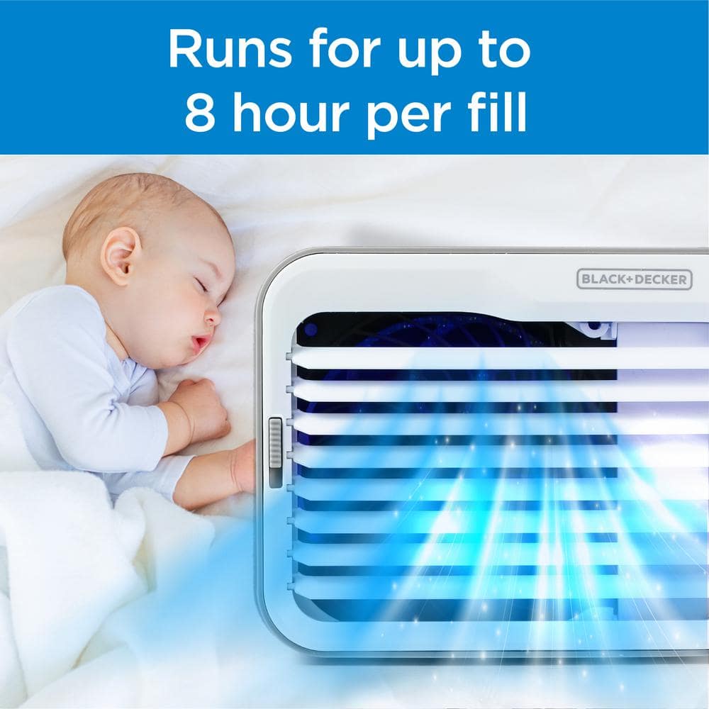 BLACK+DECKER BLACK+DECKER Desktop Air Cooler with 3-Speeds, Evaporative Air Cooler with 0.5L Water Tank