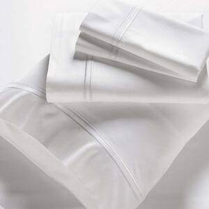 4-Piece White Modal Sateen Split California King Sheet Set