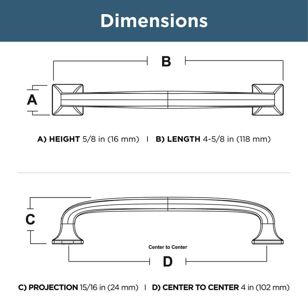 Satin Nickel 4" Cabinet Drawer Pull with Mounting Hardware