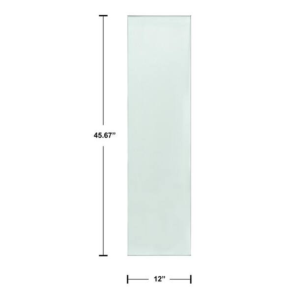 CREATIVE SURFACES 48 in. x 12 in. x 0.47 in. Laminated Tempered Glass ...