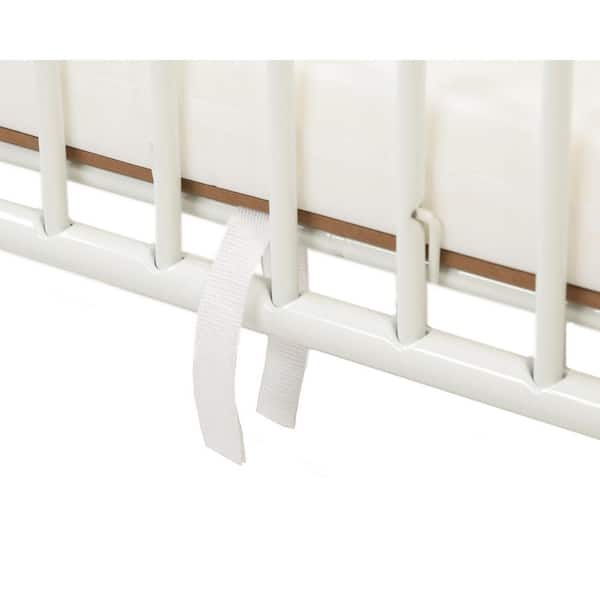 Mac Lean Valla de seguridad para bebés metal blanco 62-102 cm