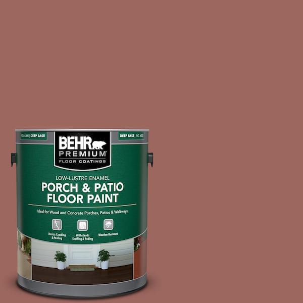 BEHR PREMIUM 1 gal. #ECC-34-3 Terra Cotta Sun Low-Lustre Enamel Interior/Exterior Porch and Patio Floor Paint