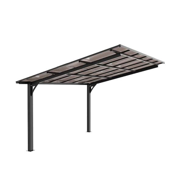 10 ft. x 12 ft. Galvanized Steel Carport with Sloped Polycarbonate Roof