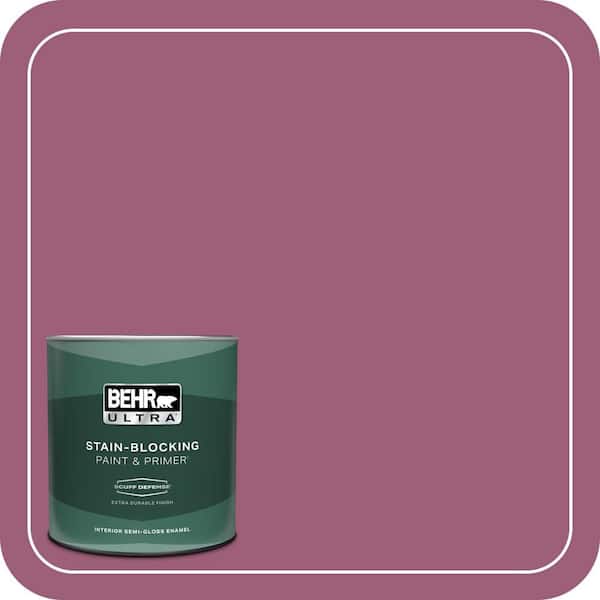 BEHR ULTRA 1 qt. Home Decorators Collection #HDC-WR15-2 Passion Plum Extra Durable Semi-Gloss Enamel Interior Paint & Primer