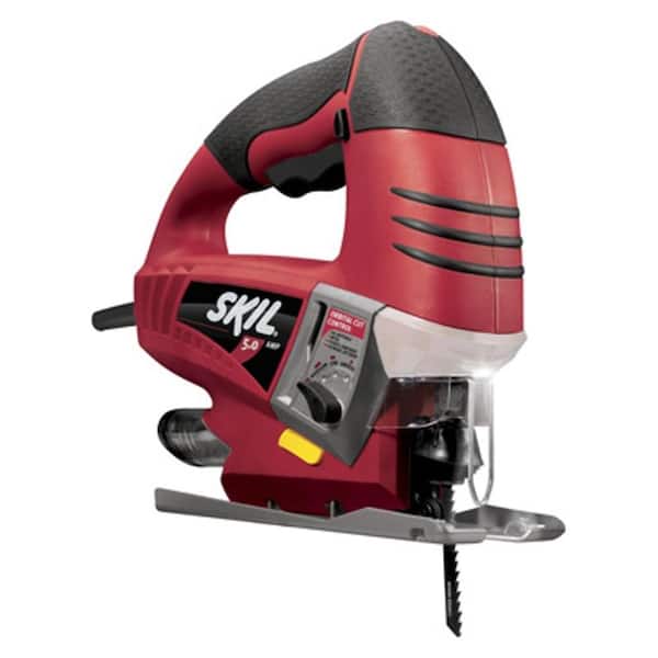 Skil 5 Amp Corded Electric Variable Speed Orbital Cut Jig Saw with Light