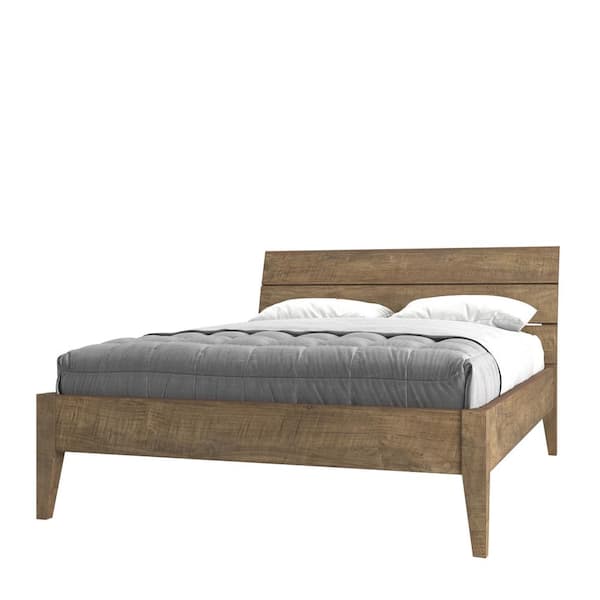 Urban Woodcraft Tuscan Multi-Colored, Wood Frame Queen Panel Bed