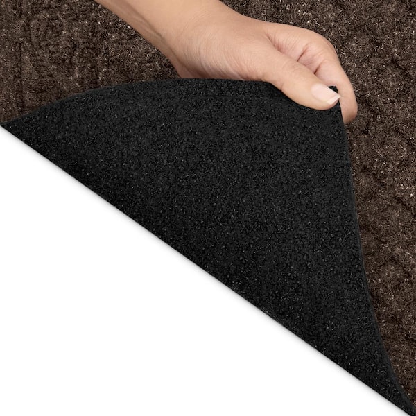 TrafficMaster Brown Solid 18 in. x 30 in. Non-Slip Indoor Outdoor