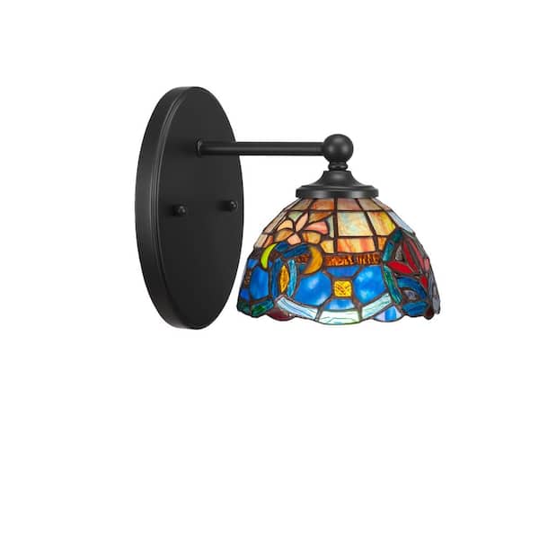 Unbranded Royale 1-Light Matte Black Wall Sconce