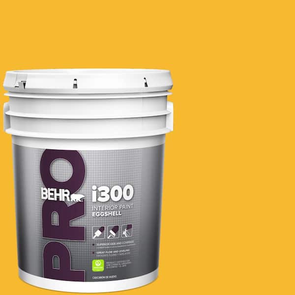 5 gal. #HDC-MD-02A Yellow Groove Eggshell Interior Paint