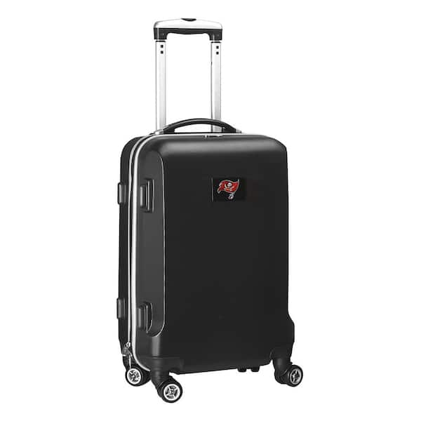 Denco NFL Tampa Bay Buccaneers Black 21 in. Carry-On Hardcase Spinner Suitcase