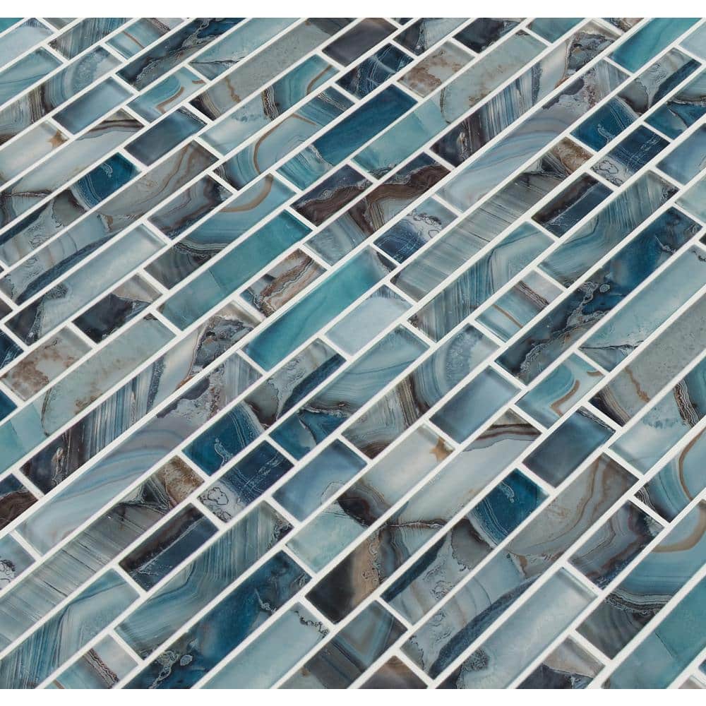 Night Sky 12" x 12" Glass Mosaic Tile