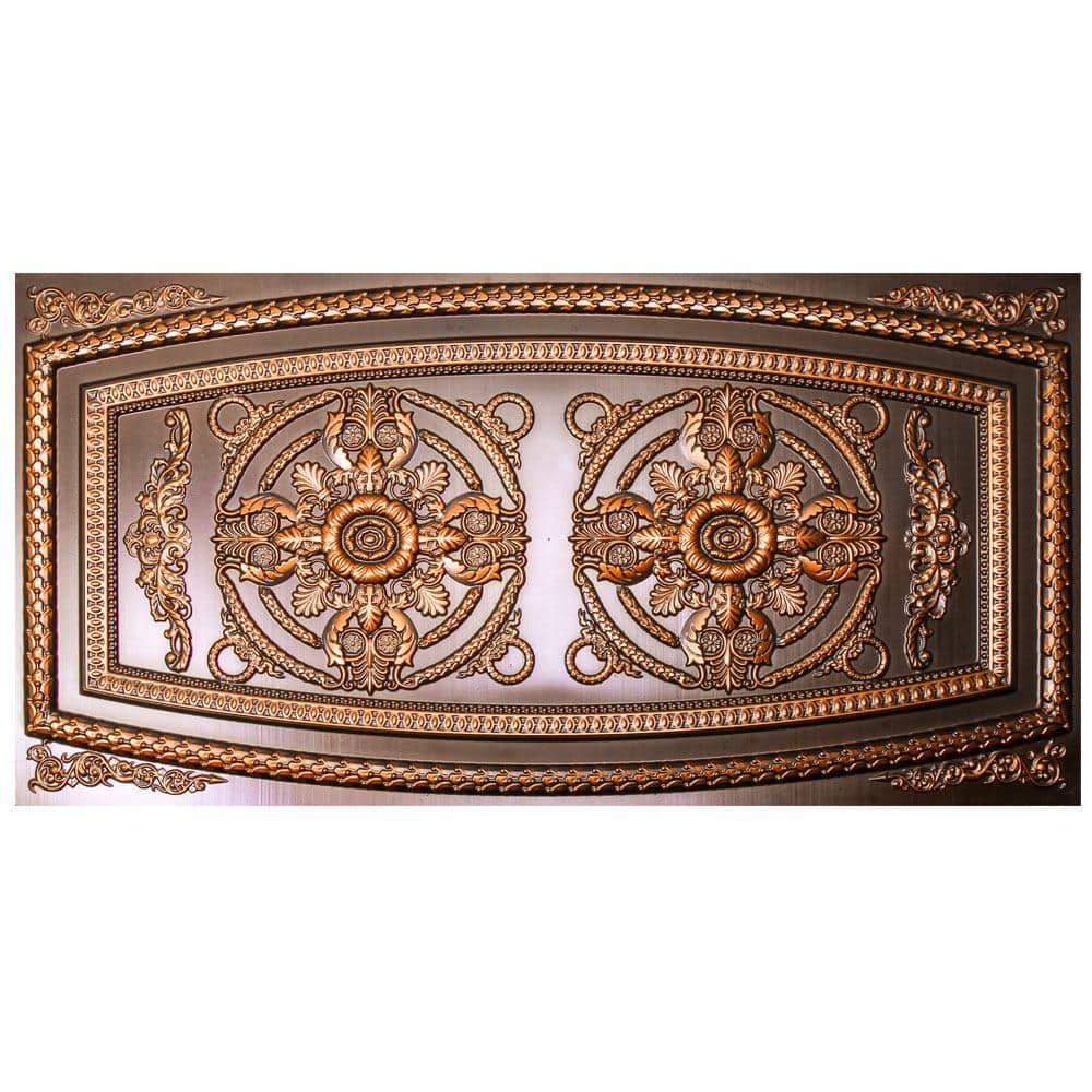 Riga 2 ft. x 4 ft. Antique Copper Lay-in or Glue-up Border Ceiling Tile (80 sq. ft. / case) price history on PriceWatchPro