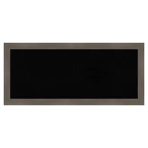 Edwin Clay Grey Wood Framed Black Corkboard 32 in. W. x 14 in. Bulletin Board Memo Board