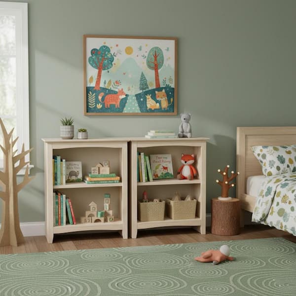 Unfinished Shaker Bookcase - 30"H